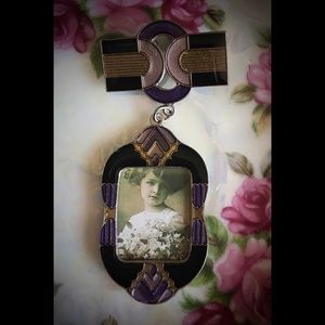 Art Deco Style LMC Picture Frame Brooch